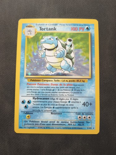 Carte pokémon tortank 102 - pokémon,