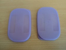 Tupperware / 2 couvercles  Parme 11,5 x 7,5 cm-Boite Ravier Bol Frigo  Vintage