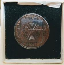 MIDLAND SMALL BORE RIFLE LEAGUE MEMBERS BADGE VINTAGE 1970's