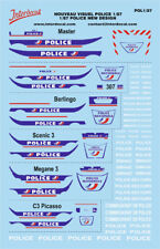 Police Française 1/87 Décalcomanies 120x85mm INTERDECAL