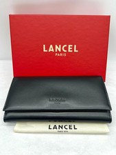 Portefeuille long Lancel Billie à rabat en cuir noir