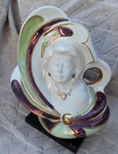 VINTAGE BUSTE EN FAIENCE ET