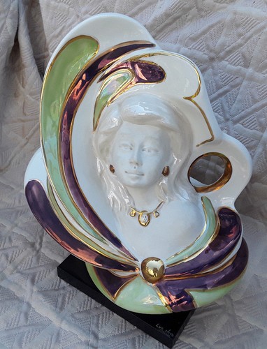 Vintage buste faience et - vintage,