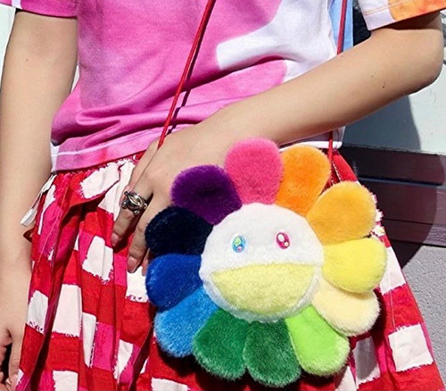 Pochette peluche fleur - , takashi