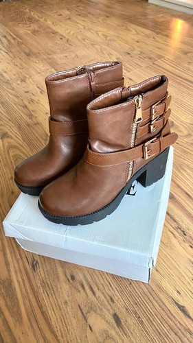 Bottines cuir marron - , taille