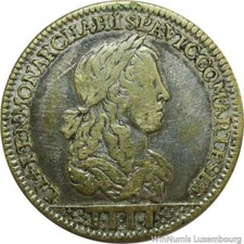 O7823 France Jeton Louis XIV Guerre Succession Spain Artois prise Arras 1655