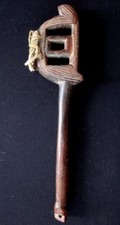 Ancien marteau à tambour Baoule Cote d'Ivoire art africain antique african art 