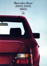 Catalogue Brochure Mercedes 200D / 250D / 300D W124 04/1985 France