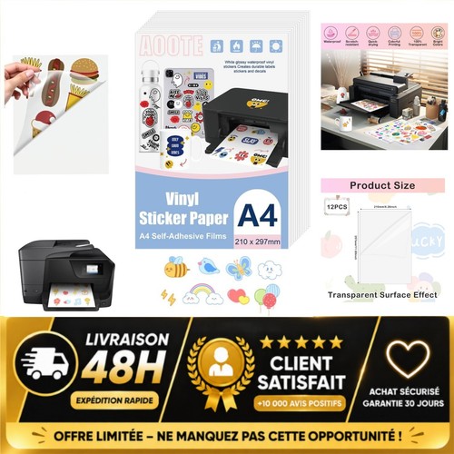 Papier autocollant transparent - autocollant,