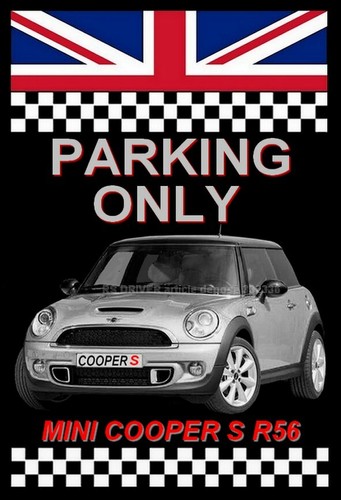 Plaque parking only mini - ",