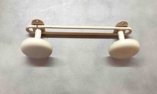 Porte-manteau vintage industriel blanc 2 portants