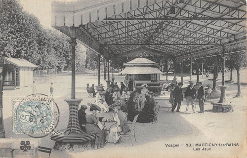 Cpa martigny les - 88, bains
