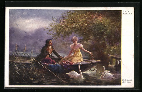 Carte postale artiste hans - postale,