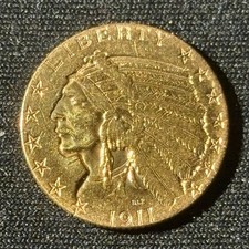 5 dollars Or Tête d’indien 1911 Etats-Unis