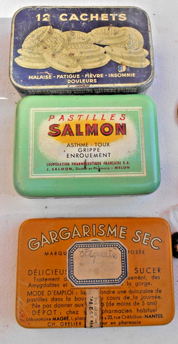 Ancien lot boite métal - lot, 3