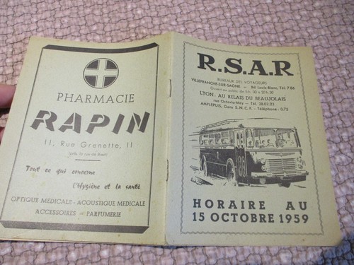 Ancien horaire autocar régie - horaire,