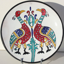 ASSIETTE ANCIENNE EN FAIENCE -