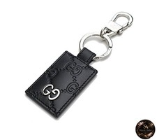 Porte clés cuir gucci gg - cuir,