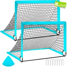 Lot de 2 buts de football pour enfants - Pop Up - Avec sac de transport
