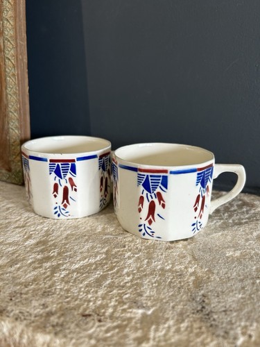 Tasses café anciennes terre - café,