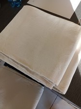 drap ancien en lin uni écru