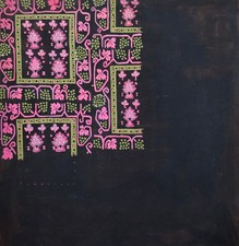 Atelier TESTEMALE - Peinture originale - Gouache - Projet de tissu 1106