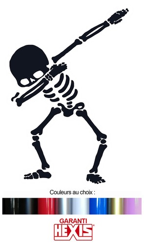 Skull dab dabbing squelette - skull, vw