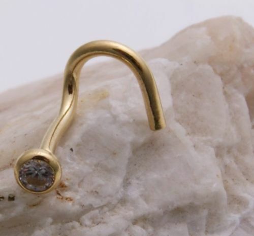 Piercing nez véritable 750 - or,