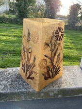 Ancien Grand Abat Jour En Résine Herbier ACCOLAY Pour lampe Céramique 1960