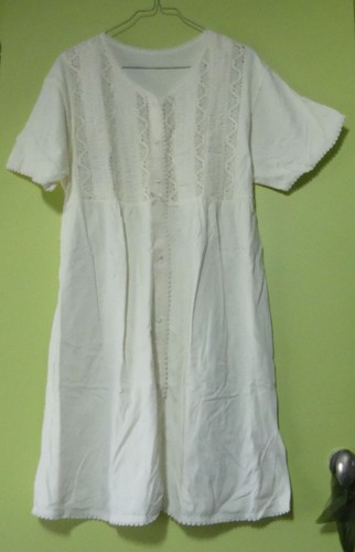 Chemise nuit brodée - chemise,
