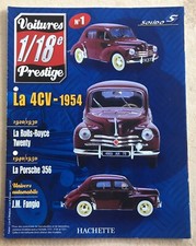 * Voitures Prestige 1/18e Solido Hachette - Fascicule n° 1 Renault 4 Cv – 1954