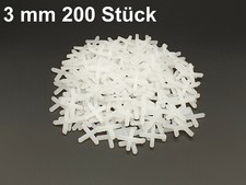 Croisillon 200 Pièces 3 MM Fugenabstandshalter Croix de Carrelage Écarteur