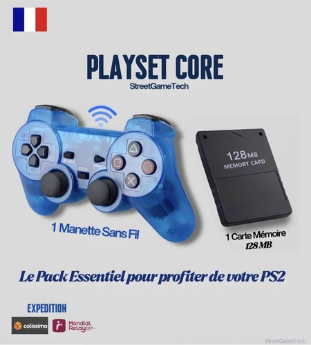 Manette ps2 sans fil carte - ps2,