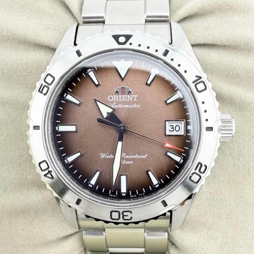 Montre marron orient mako - marron,