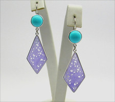 Boucles oreilles blanc 18 - d'oreilles,