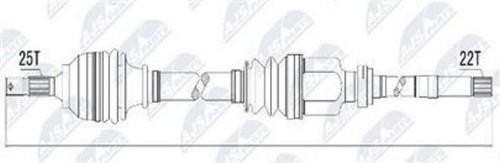 Arbre transmission droit - arbre,
