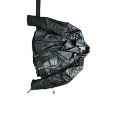 Leather Biker Jacket 3xl