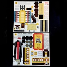 MAQUETTE BOLIDES D'AUTREFOIS 32 A ET B TACOT SHELL BERRE CARTON OMNIBUS PARISIEN