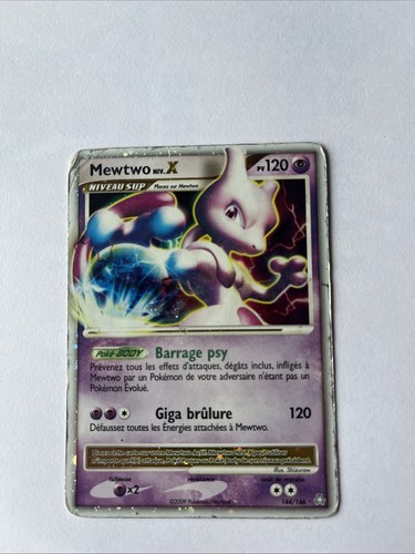 Carte pokémon mewtwo niv - carte, x
