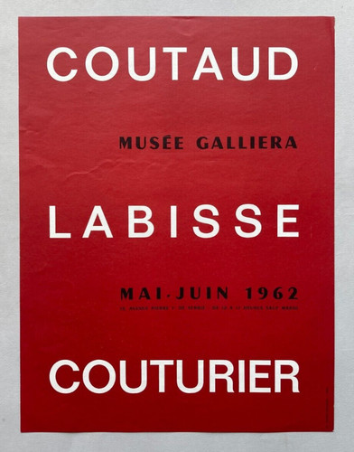 Affiche exposition coutaud - d'exposition,