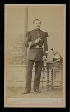 CDV Darnay à Melun - MILITAIRE Cuirassier - Vintage albumen print c.1868/70