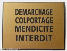 plaque gravée Adhésive