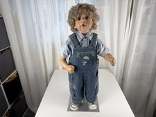 Poupée d'artiste poupée Monika Levenig poupée en vinyle 76 cm. Bon état voir ...