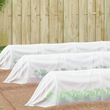Filet Anti-insectes Blanc HDPE Protection de Jardin Intérieur Paravent vidaXL vi