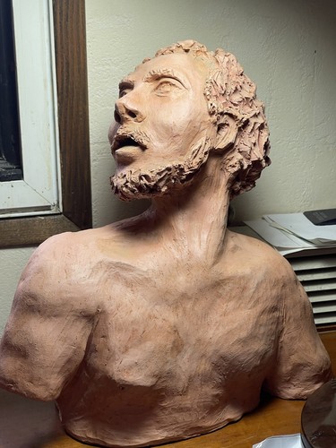 Sculpture terre cuite - sculpture, buste
