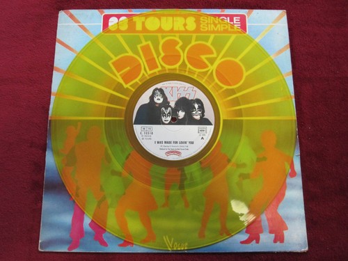 Disque vinyl maxi jaune - disque, 45