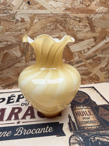 Vase murano swirl 1970 opaline - 1970,
