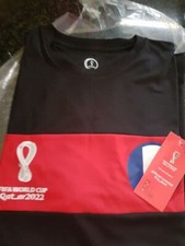 tee shirt noir XL officiel football coupe du monde 2022 France/Qatar taille XL