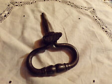 Ancien heurtoir en fer forgé,porte ancienne,XIXe siècle ,objet de forgeron