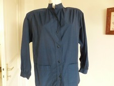 RAVISSANT NEUF VESTE CHEMISIER BLOUSE ARTISTE PEINTRE BLEU MARINE  T 44 / 46